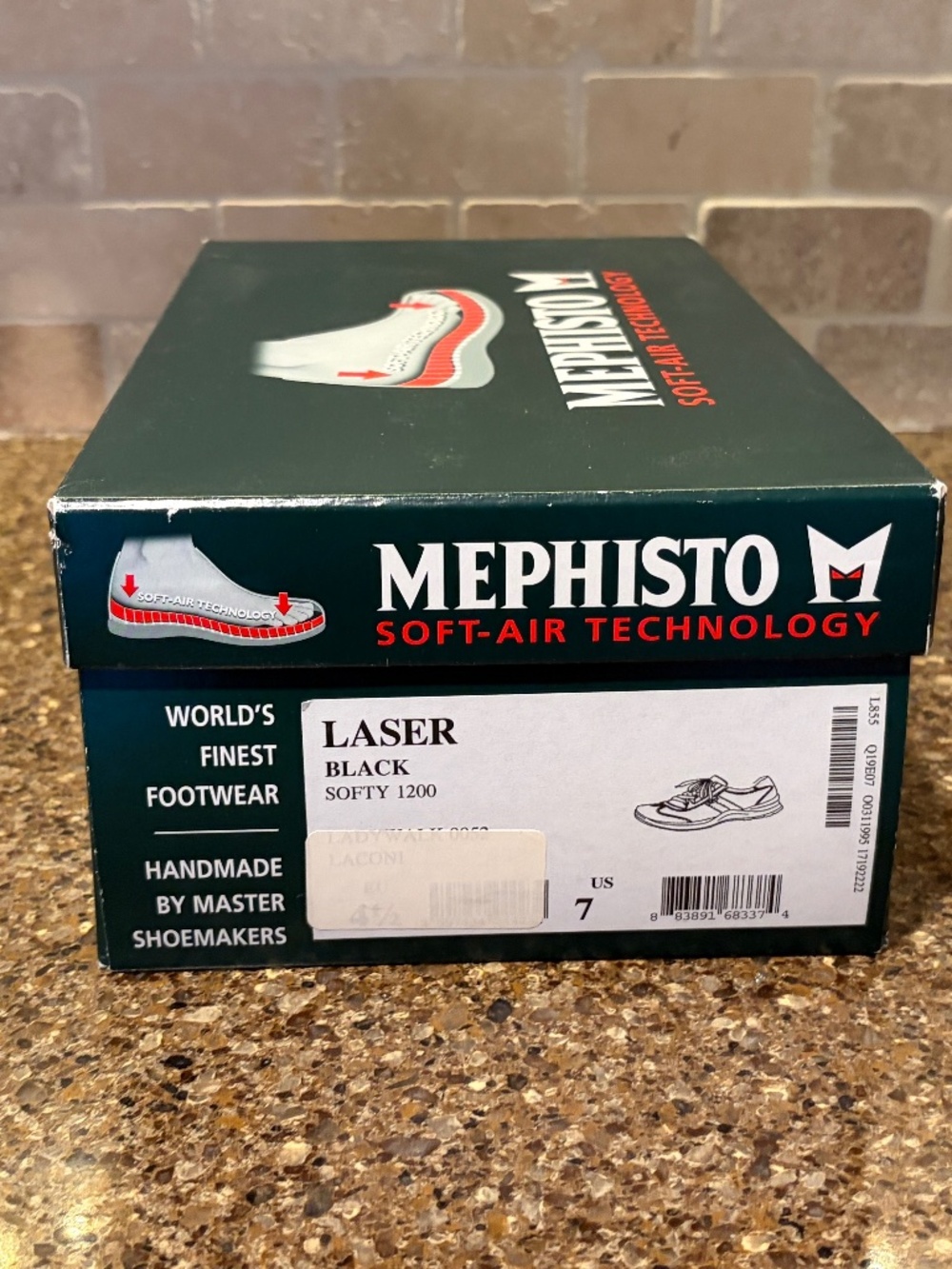 Women's MEphisto Laser Black Softy size US7